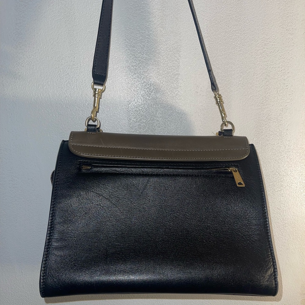 Authentic Celine trapeze crossbody hand bag Black and Blue Leather Bag - Picture 3 of 14